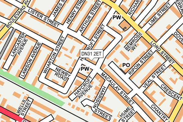 DN31 2ET map - OS OpenMap – Local (Ordnance Survey)