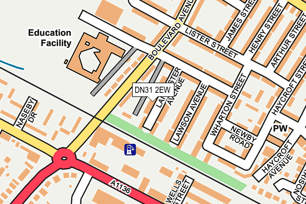 DN31 2EW map - OS OpenMap – Local (Ordnance Survey)