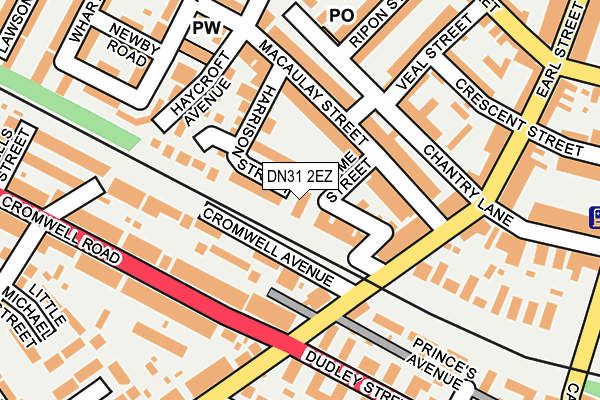 DN31 2EZ map - OS OpenMap – Local (Ordnance Survey)
