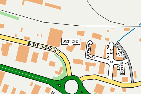 DN31 2FD map - OS OpenMap – Local (Ordnance Survey)
