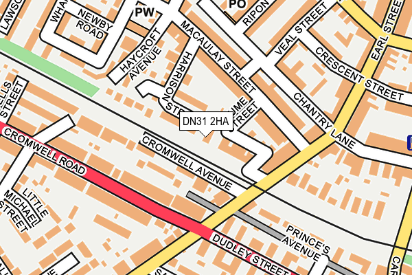 DN31 2HA map - OS OpenMap – Local (Ordnance Survey)