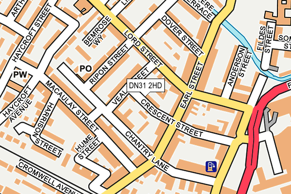 DN31 2HD map - OS OpenMap – Local (Ordnance Survey)