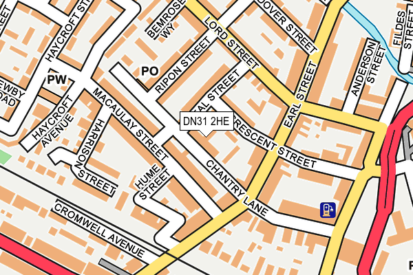 DN31 2HE map - OS OpenMap – Local (Ordnance Survey)