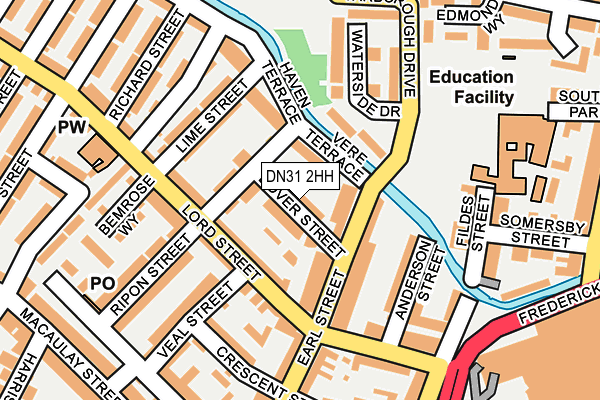 DN31 2HH map - OS OpenMap – Local (Ordnance Survey)