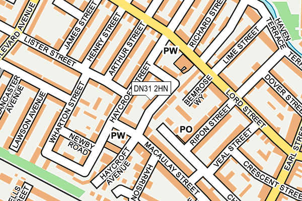 DN31 2HN map - OS OpenMap – Local (Ordnance Survey)