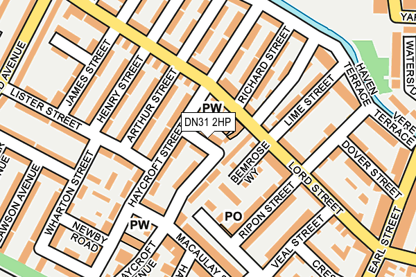 DN31 2HP map - OS OpenMap – Local (Ordnance Survey)