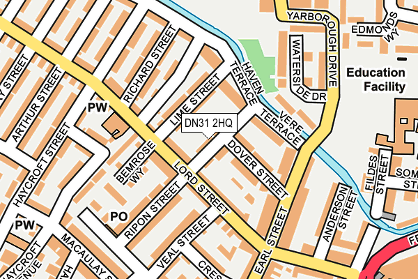 DN31 2HQ map - OS OpenMap – Local (Ordnance Survey)