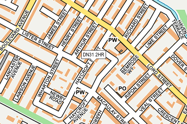 DN31 2HR map - OS OpenMap – Local (Ordnance Survey)