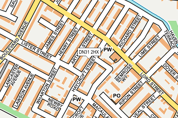 DN31 2HX map - OS OpenMap – Local (Ordnance Survey)