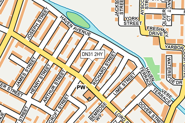 DN31 2HY map - OS OpenMap – Local (Ordnance Survey)