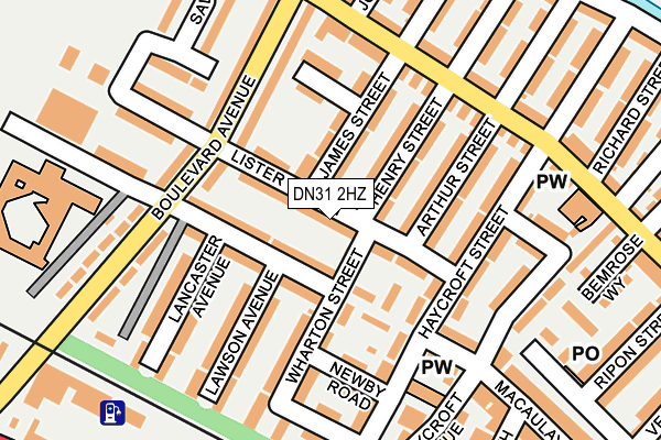 DN31 2HZ map - OS OpenMap – Local (Ordnance Survey)