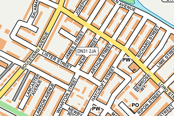 DN31 2JA map - OS OpenMap – Local (Ordnance Survey)