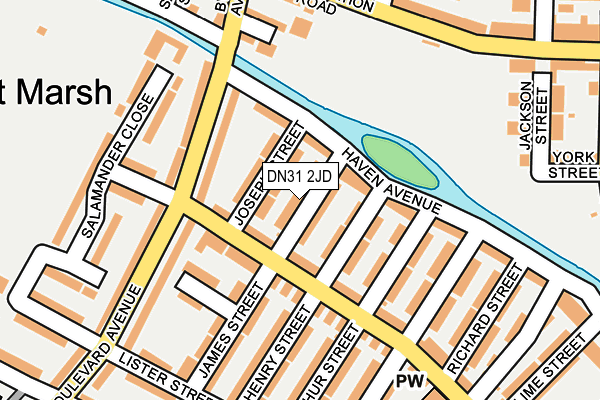 DN31 2JD map - OS OpenMap – Local (Ordnance Survey)