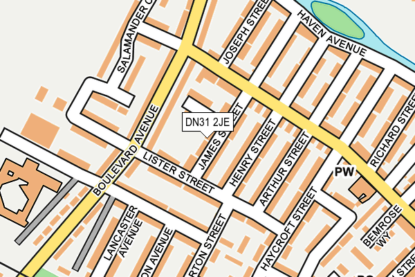 DN31 2JE map - OS OpenMap – Local (Ordnance Survey)