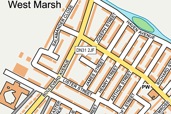 DN31 2JF map - OS OpenMap – Local (Ordnance Survey)