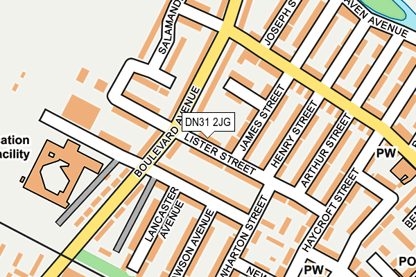 DN31 2JG map - OS OpenMap – Local (Ordnance Survey)