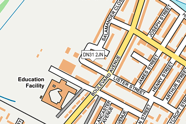 DN31 2JN map - OS OpenMap – Local (Ordnance Survey)