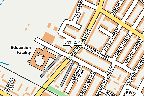 DN31 2JP map - OS OpenMap – Local (Ordnance Survey)