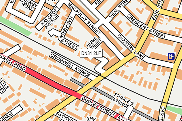 DN31 2LF map - OS OpenMap – Local (Ordnance Survey)