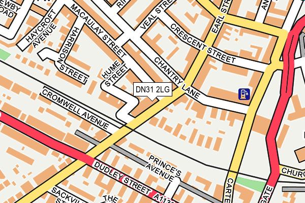 DN31 2LG map - OS OpenMap – Local (Ordnance Survey)
