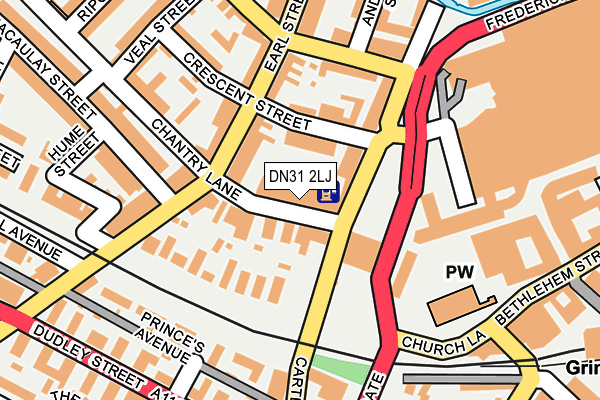 DN31 2LJ map - OS OpenMap – Local (Ordnance Survey)