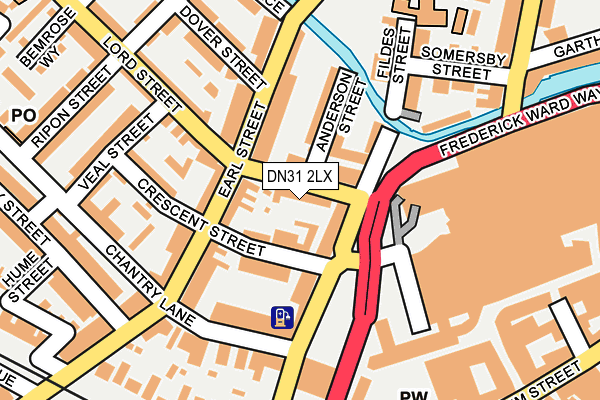 DN31 2LX map - OS OpenMap – Local (Ordnance Survey)