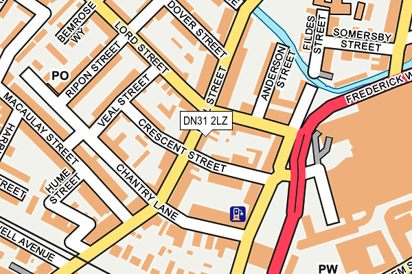 DN31 2LZ map - OS OpenMap – Local (Ordnance Survey)