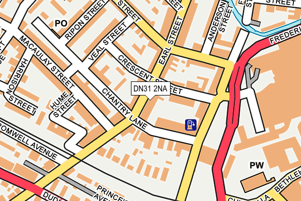 DN31 2NA map - OS OpenMap – Local (Ordnance Survey)