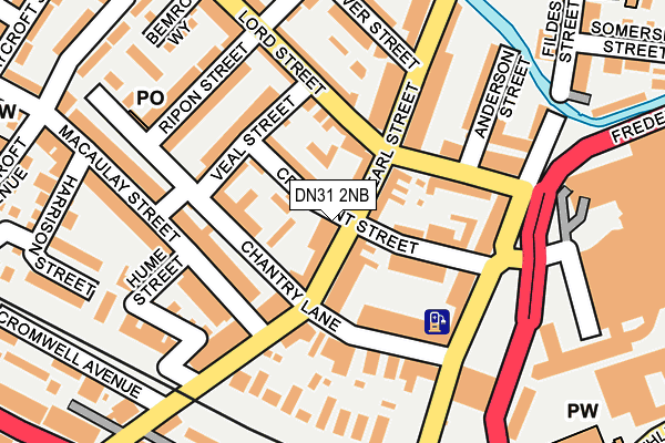 DN31 2NB map - OS OpenMap – Local (Ordnance Survey)