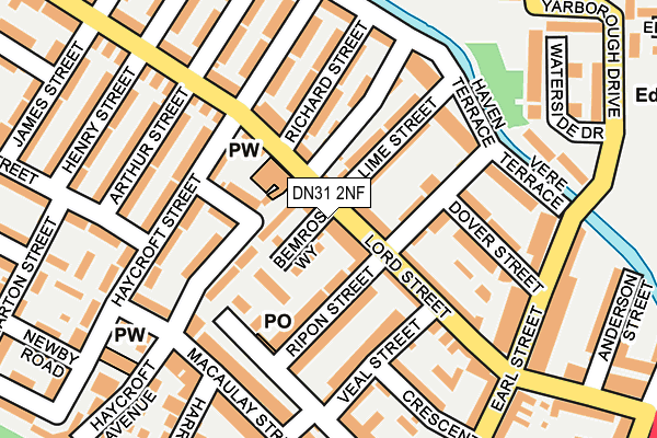 DN31 2NF map - OS OpenMap – Local (Ordnance Survey)