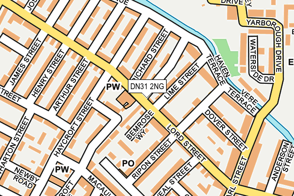 DN31 2NG map - OS OpenMap – Local (Ordnance Survey)