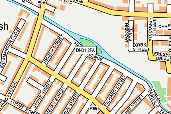 DN31 2PA map - OS OpenMap – Local (Ordnance Survey)