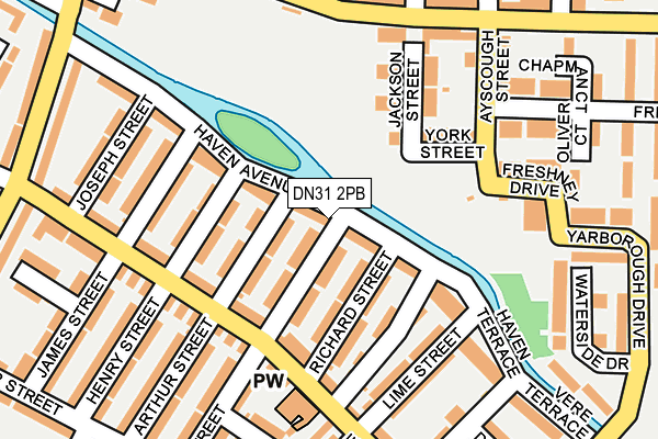 DN31 2PB map - OS OpenMap – Local (Ordnance Survey)