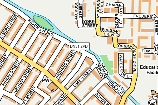 DN31 2PD map - OS OpenMap – Local (Ordnance Survey)