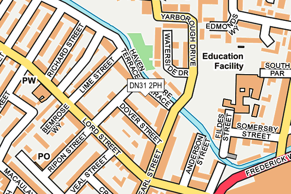 DN31 2PH map - OS OpenMap – Local (Ordnance Survey)