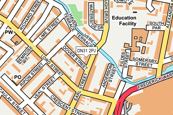 DN31 2PJ map - OS OpenMap – Local (Ordnance Survey)