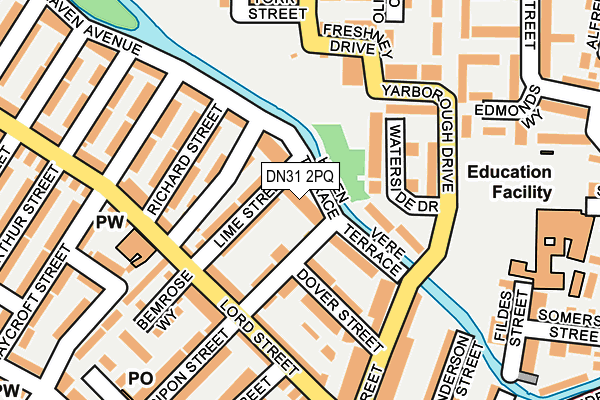 DN31 2PQ map - OS OpenMap – Local (Ordnance Survey)