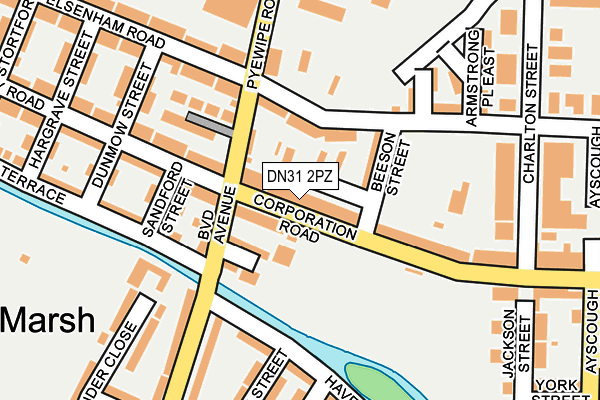 DN31 2PZ map - OS OpenMap – Local (Ordnance Survey)