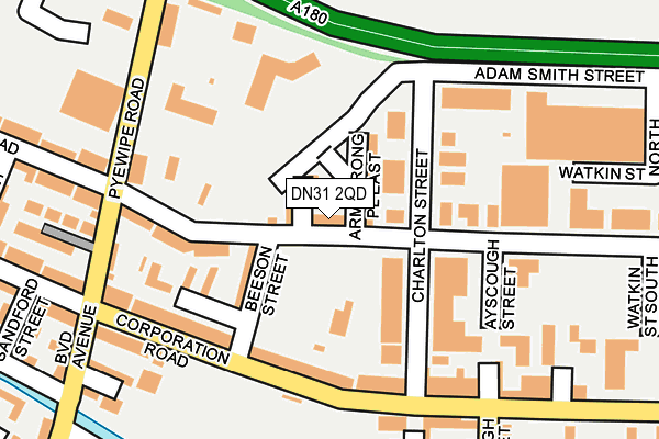 DN31 2QD map - OS OpenMap – Local (Ordnance Survey)