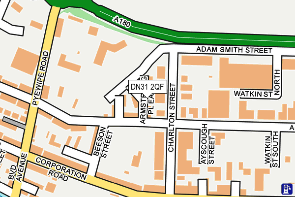 DN31 2QF map - OS OpenMap – Local (Ordnance Survey)