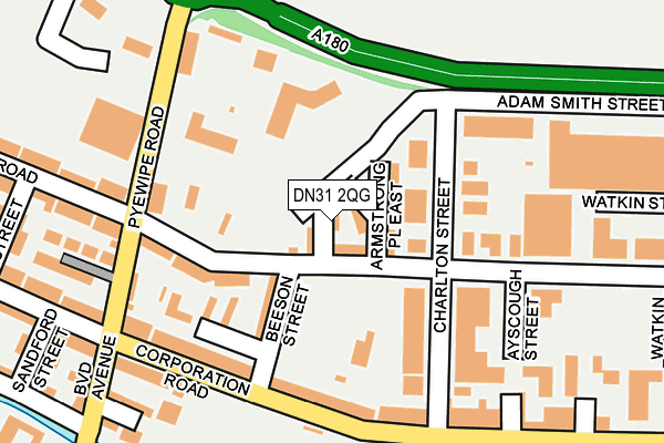 DN31 2QG map - OS OpenMap – Local (Ordnance Survey)