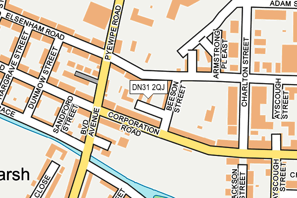DN31 2QJ map - OS OpenMap – Local (Ordnance Survey)