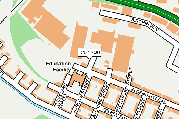 DN31 2QU map - OS OpenMap – Local (Ordnance Survey)