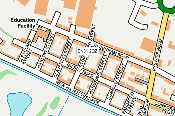 DN31 2QZ map - OS OpenMap – Local (Ordnance Survey)