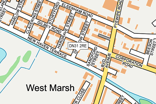 DN31 2RE map - OS OpenMap – Local (Ordnance Survey)