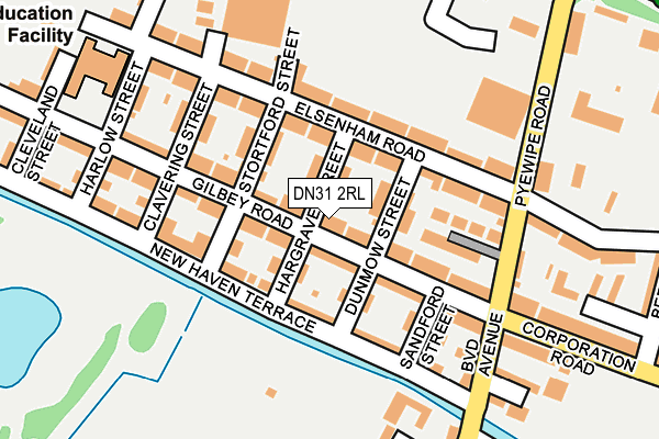 DN31 2RL map - OS OpenMap – Local (Ordnance Survey)
