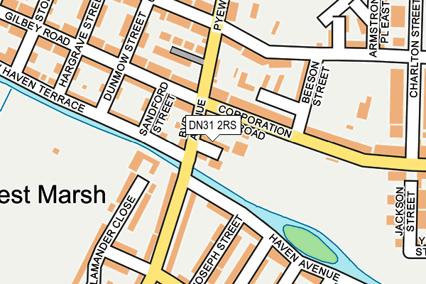 DN31 2RS map - OS OpenMap – Local (Ordnance Survey)