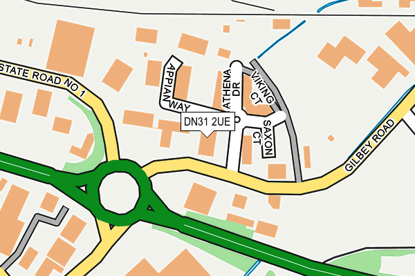 DN31 2UE map - OS OpenMap – Local (Ordnance Survey)