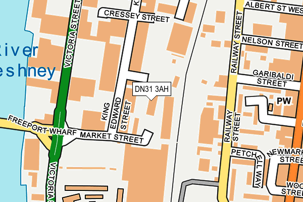 DN31 3AH map - OS OpenMap – Local (Ordnance Survey)