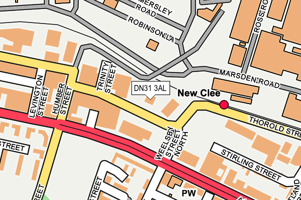 DN31 3AL map - OS OpenMap – Local (Ordnance Survey)